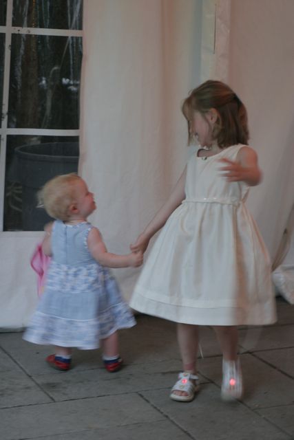 Hanna and Allison dancing at our wedding